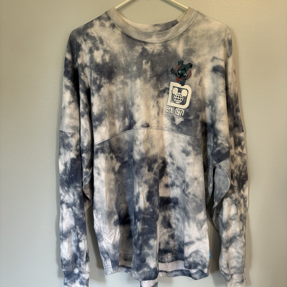 Walt Disney World Stitch Experiment 626 Spirit Jersey. Size M  Tie Dye. Unisex